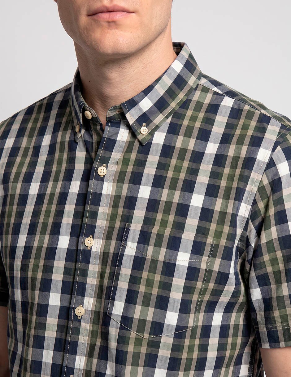 Camisa casual manga corta para hombre 3