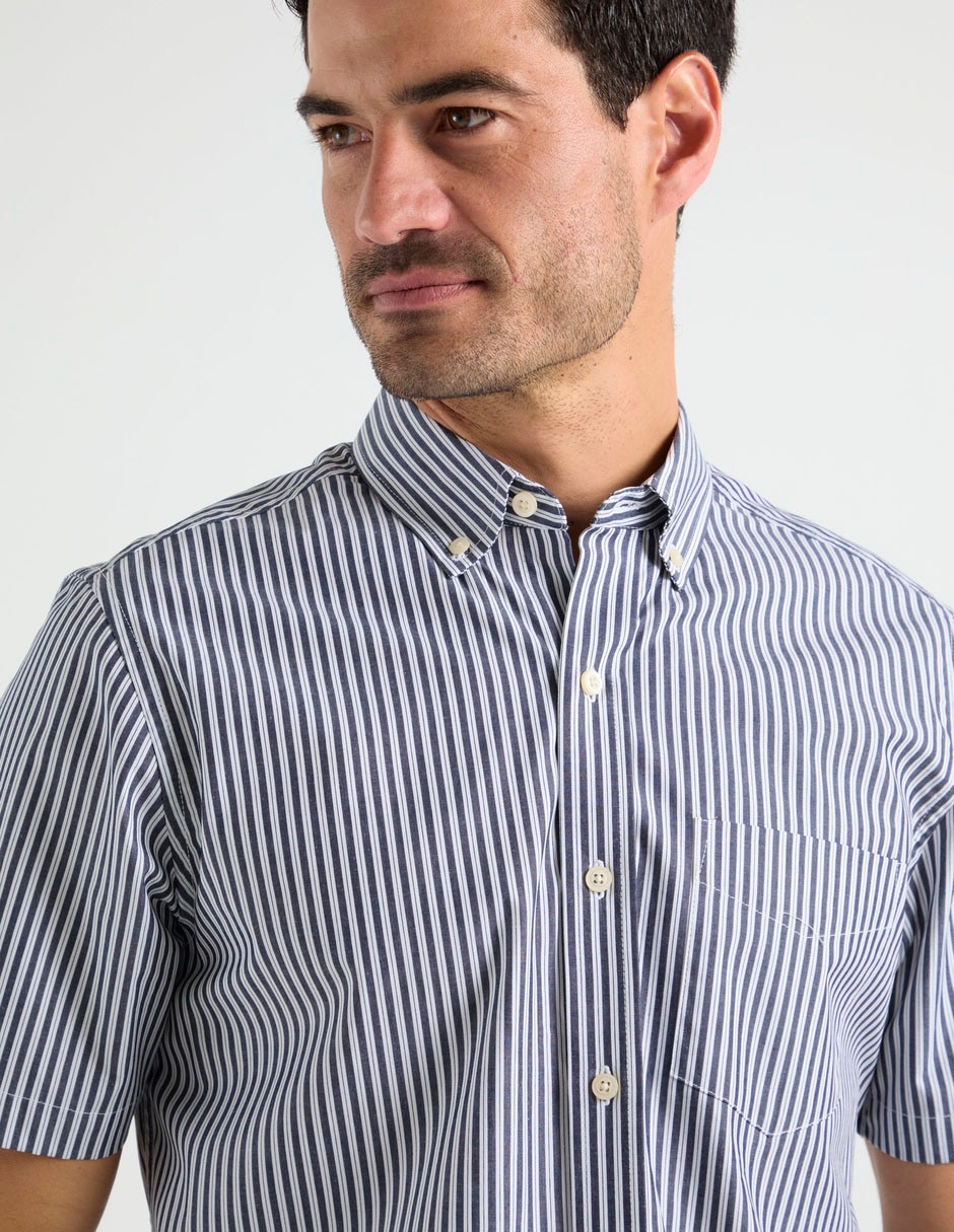 Camisa casual manga corta para hombre 4