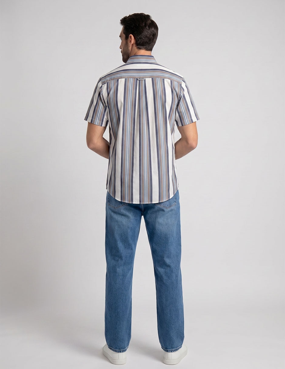Camisa casual manga corta para hombre 3