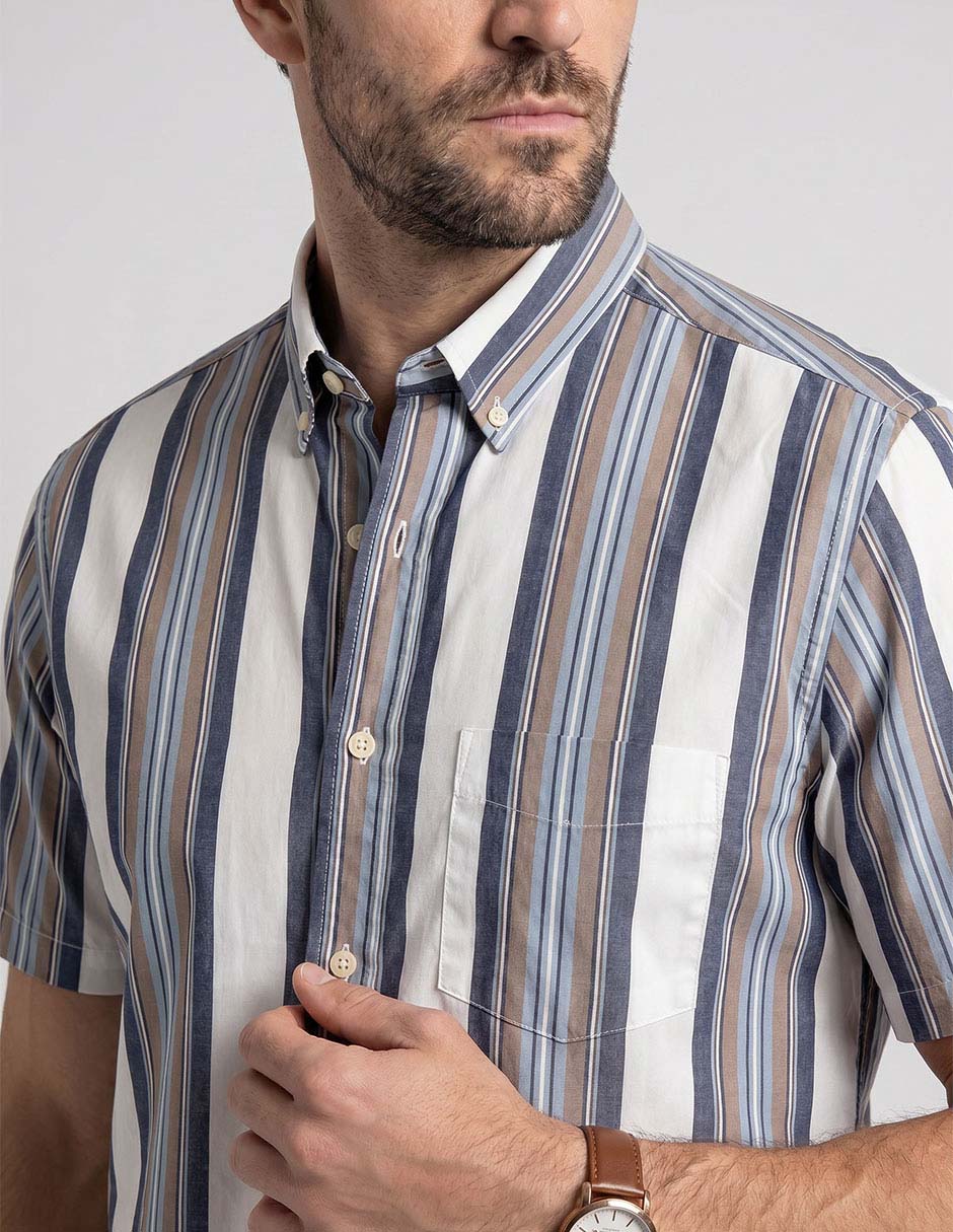 Camisa casual manga corta para hombre 2