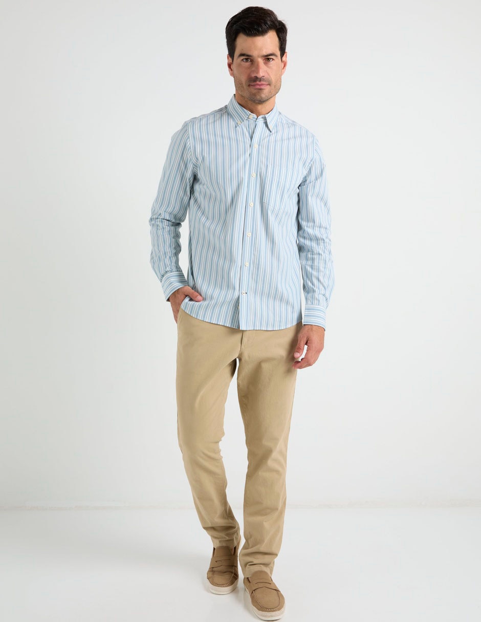 Camisa casual Weekend de algodón manga larga para hombre
