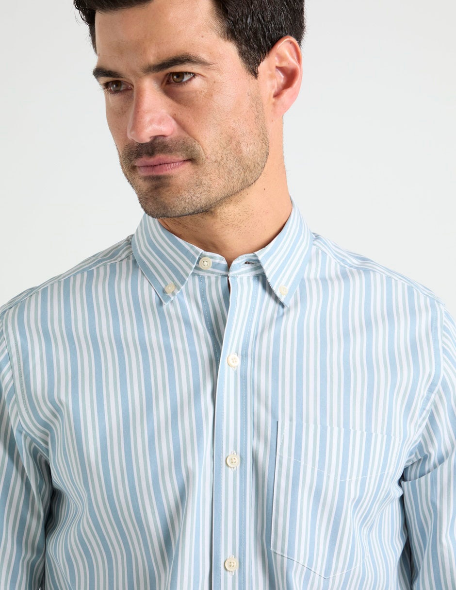 Camisa casual Weekend de algodón manga larga para hombre