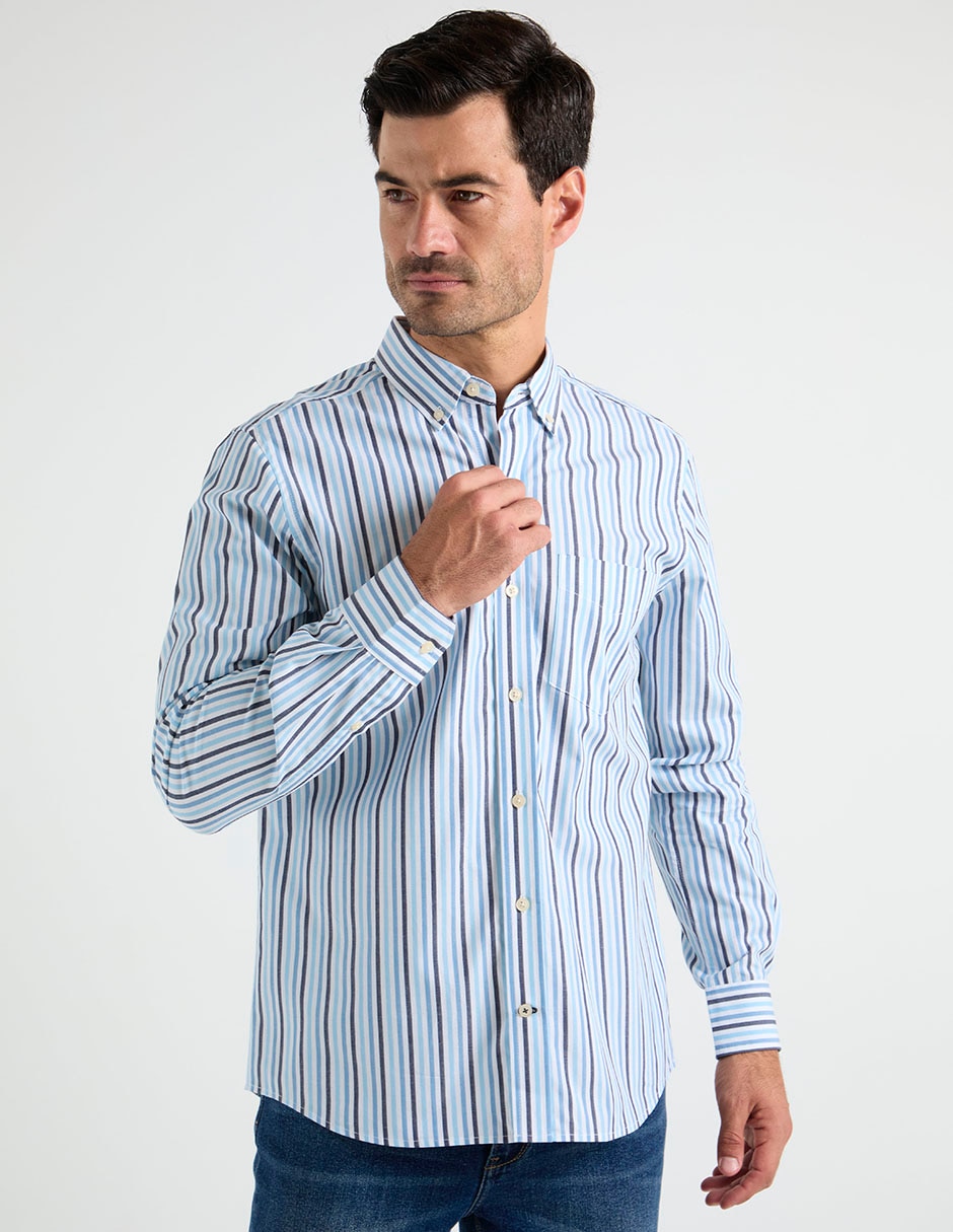 Camisa casual Weekend de algodón manga larga para hombre