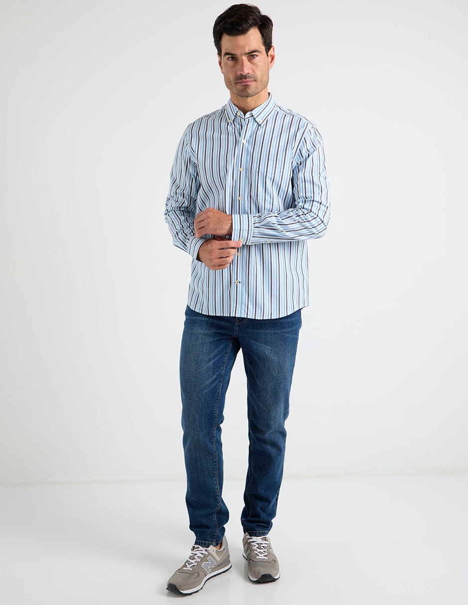 Camisa casual Weekend de algodón manga larga para hombre