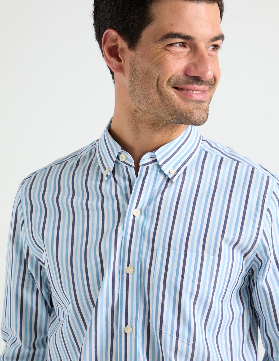 Camisa casual Weekend de algodón manga larga para hombre