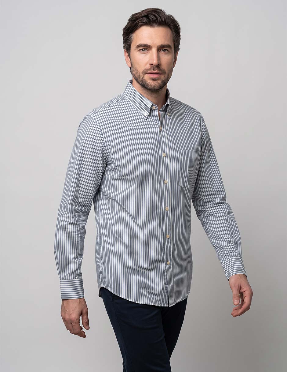 Camisa casual manga larga para hombre Camisa casual manga larga para hombre