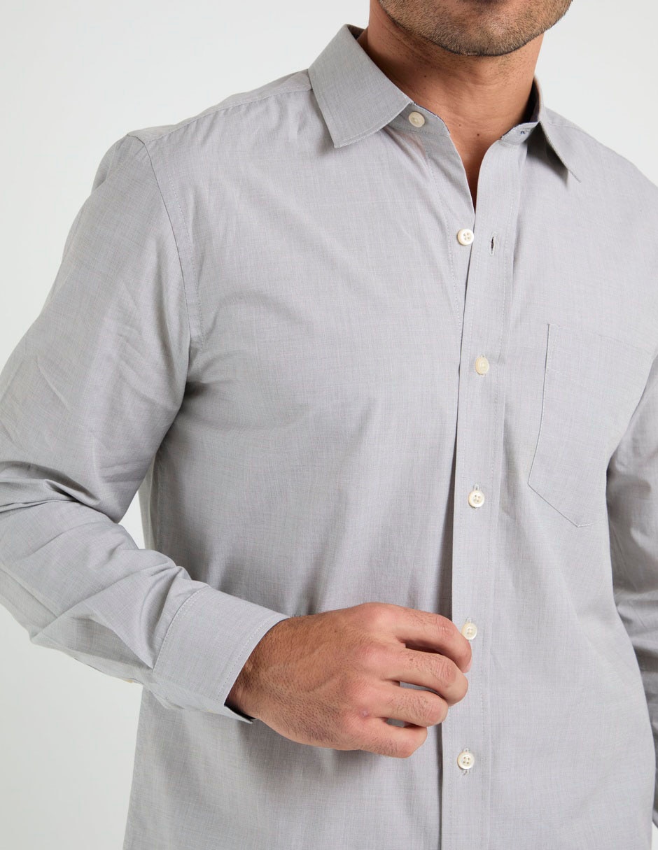 Camisa casual manga larga para hombre 2