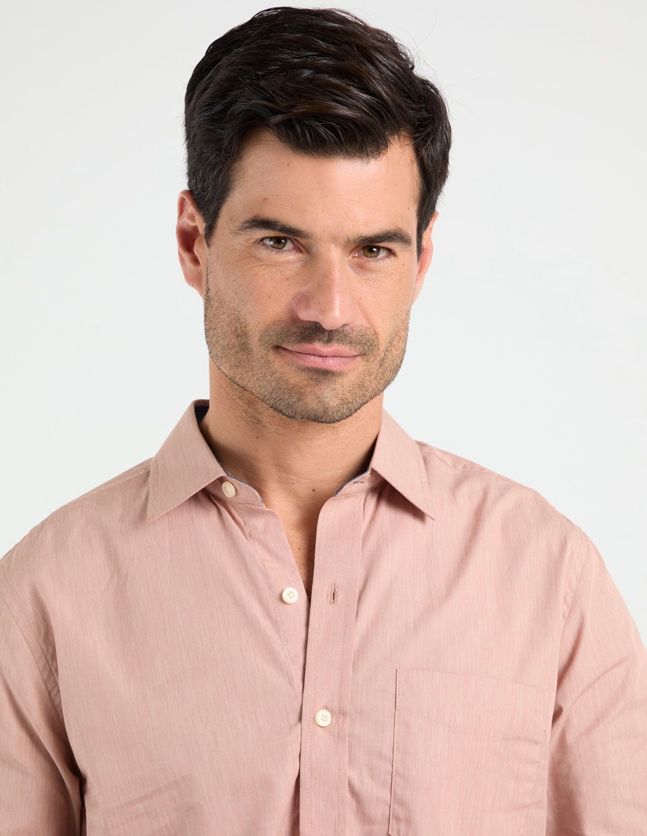 Camisa casual manga larga para hombre 4