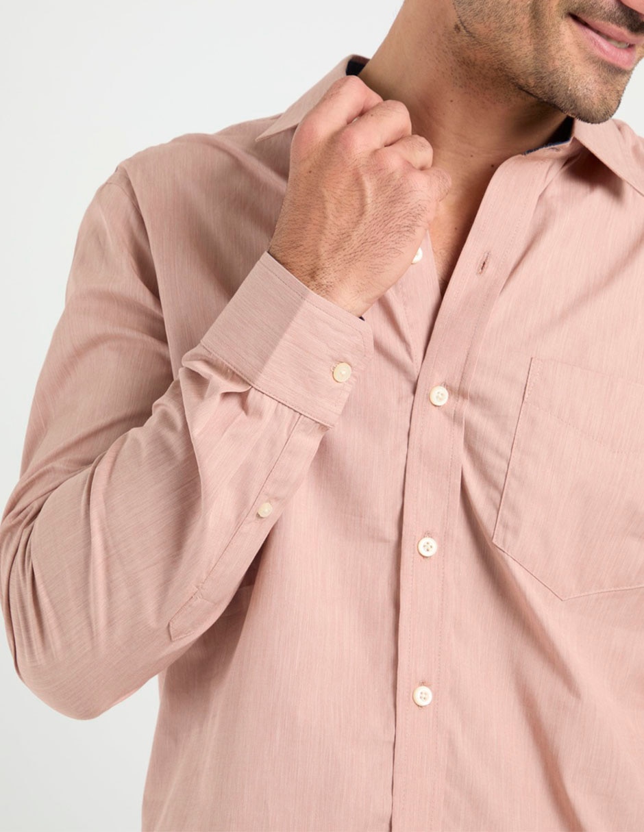Camisa casual manga larga para hombre 5