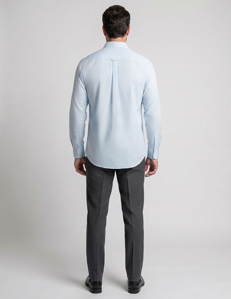 Camisa formal manga larga para hombre 3