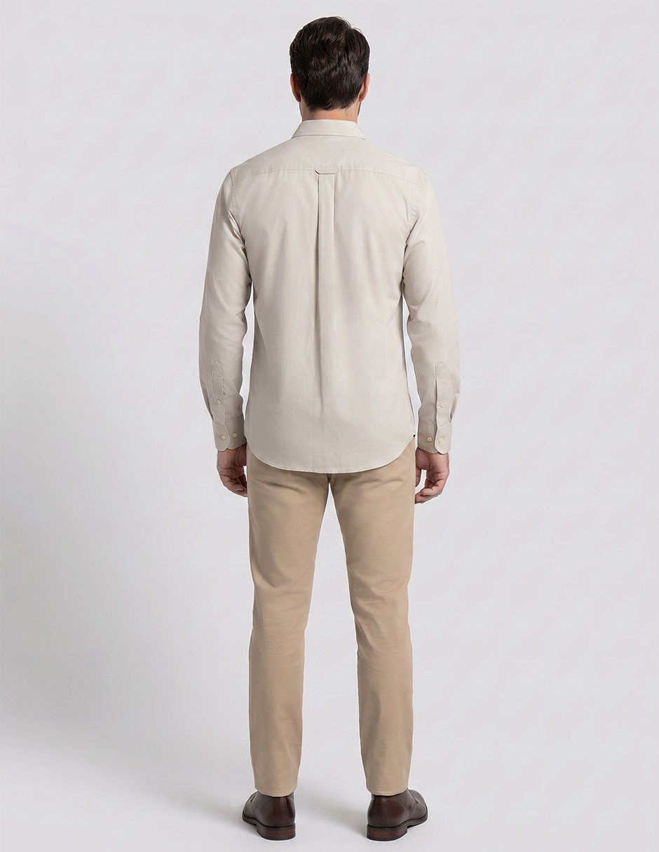 Camisa casual manga larga para hombre 3