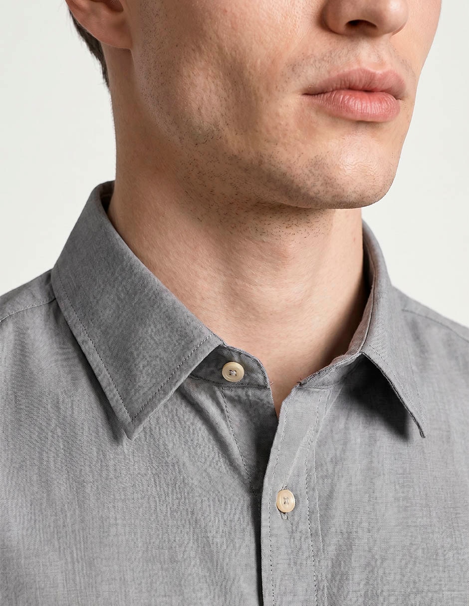 Camisa casual manga larga para hombre 3