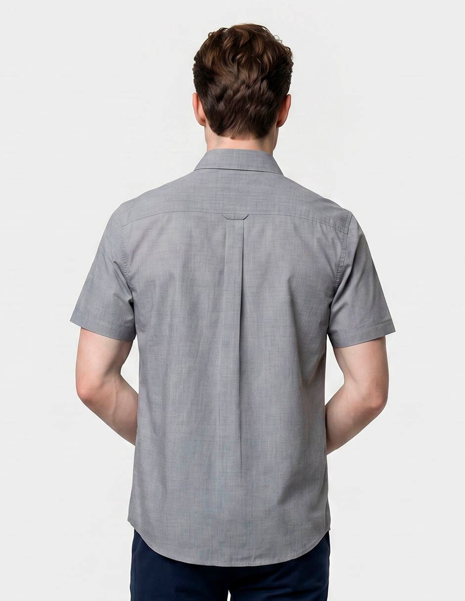Camisa casual de algodón manga larga para hombre 2
