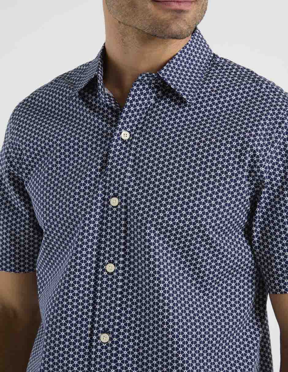 Camisa casual manga corta para hombre 4