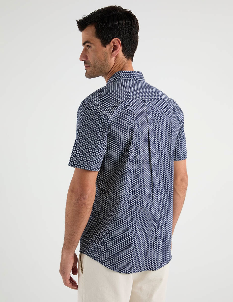 Camisa casual manga corta para hombre 5