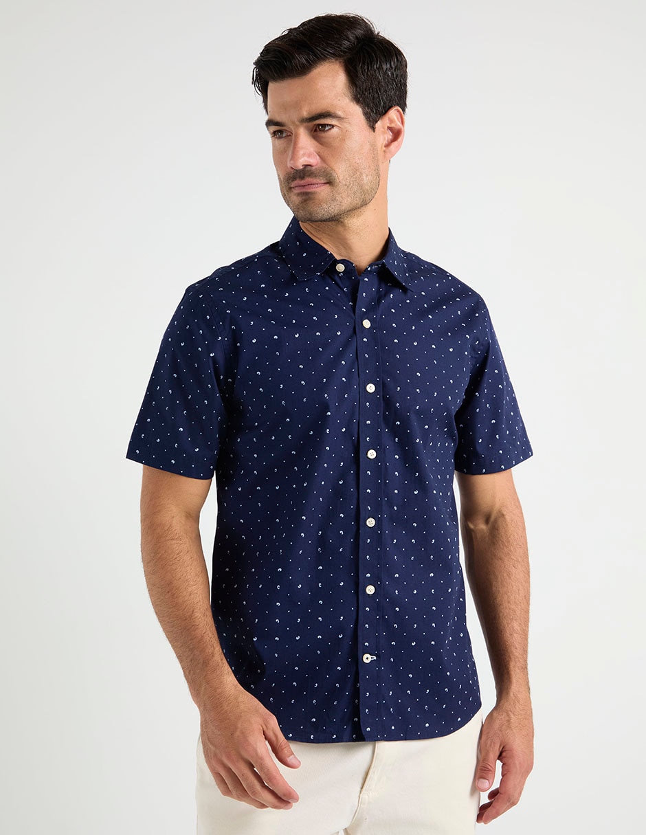 Camisa casual Weekend de algodón manga corta para hombre