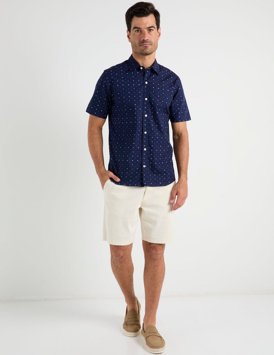 Camisa casual Weekend de algodón manga corta para hombre