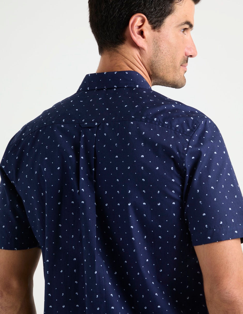 Camisa casual Weekend de algodón manga corta para hombre