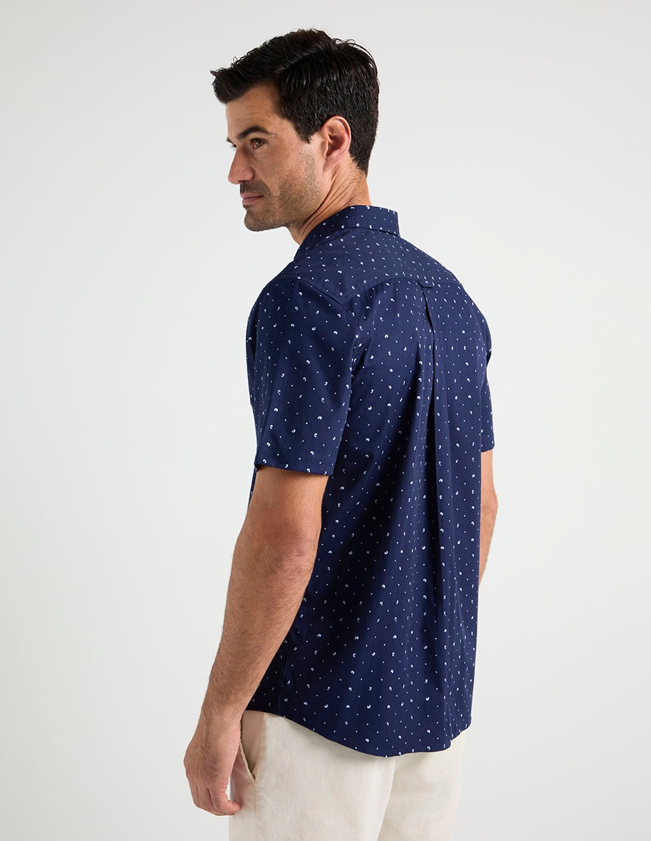 Camisa casual Weekend de algodón manga corta para hombre