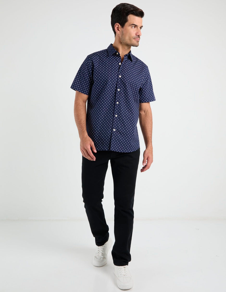 Casual casual de algodón manga corta para hombre 3