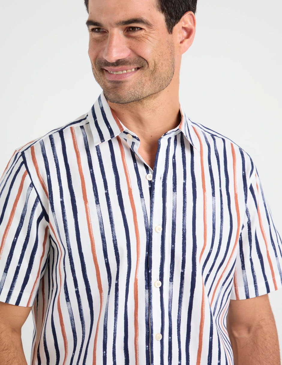 Camisa casual Weekend de algodón manga corta para hombre