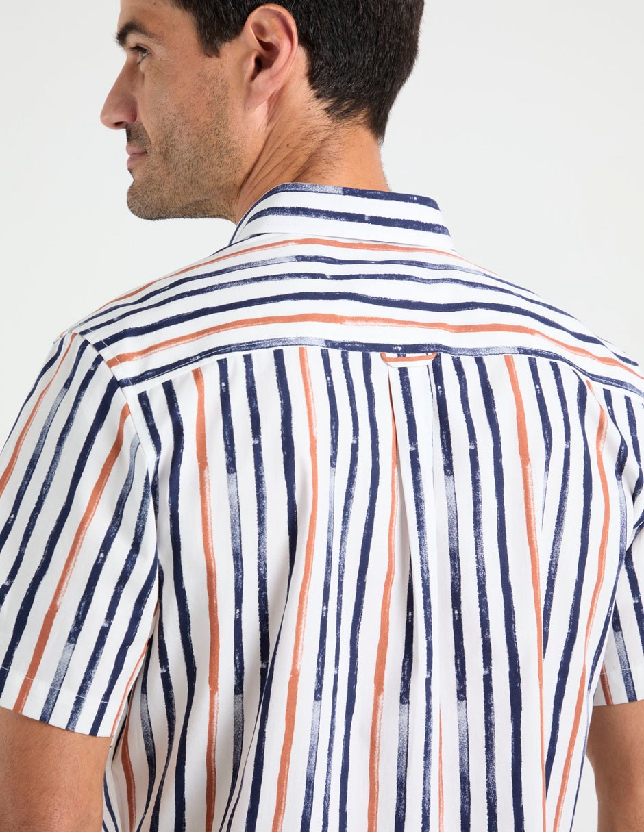 Camisa casual Weekend de algodón manga corta para hombre