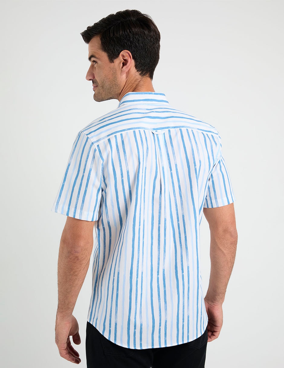 Camisa casual manga corta para hombre 4
