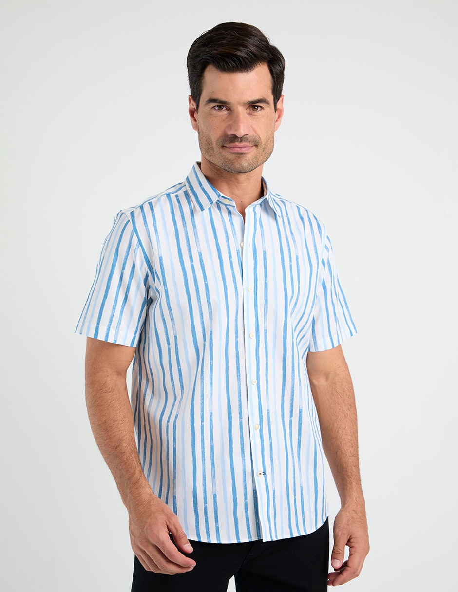 Camisa casual manga corta para hombre