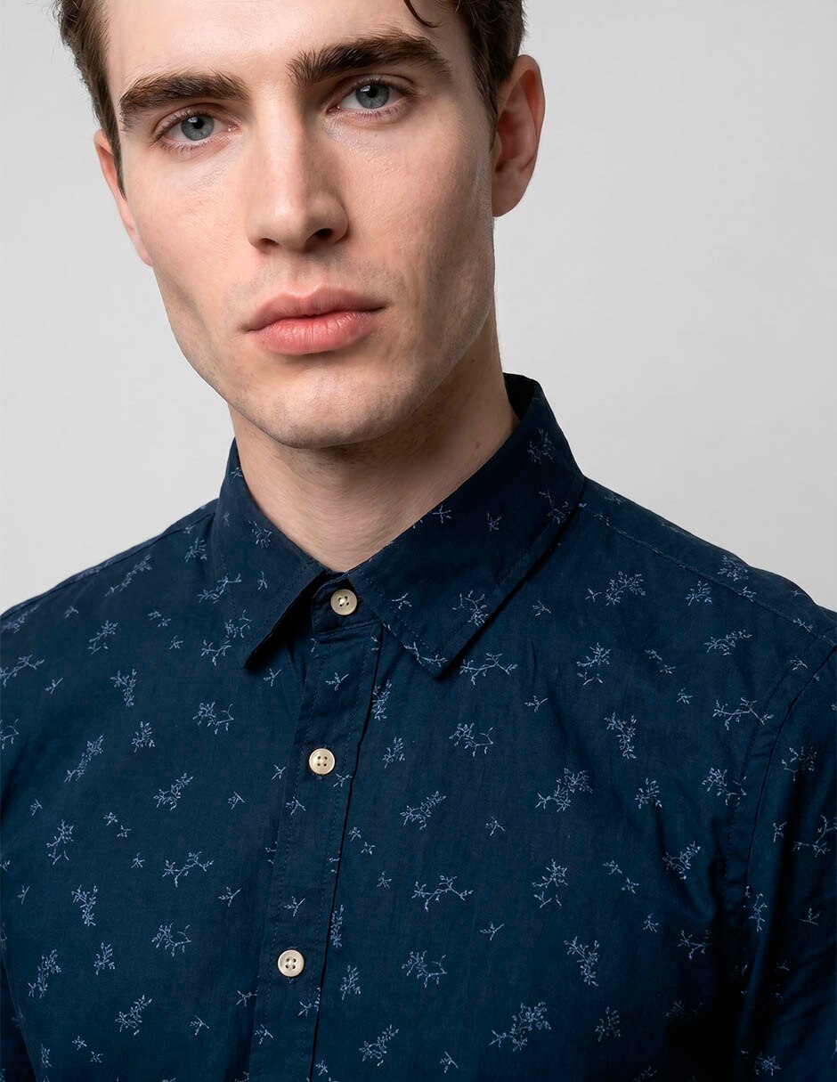 Camisa casual manga corta para hombre 3