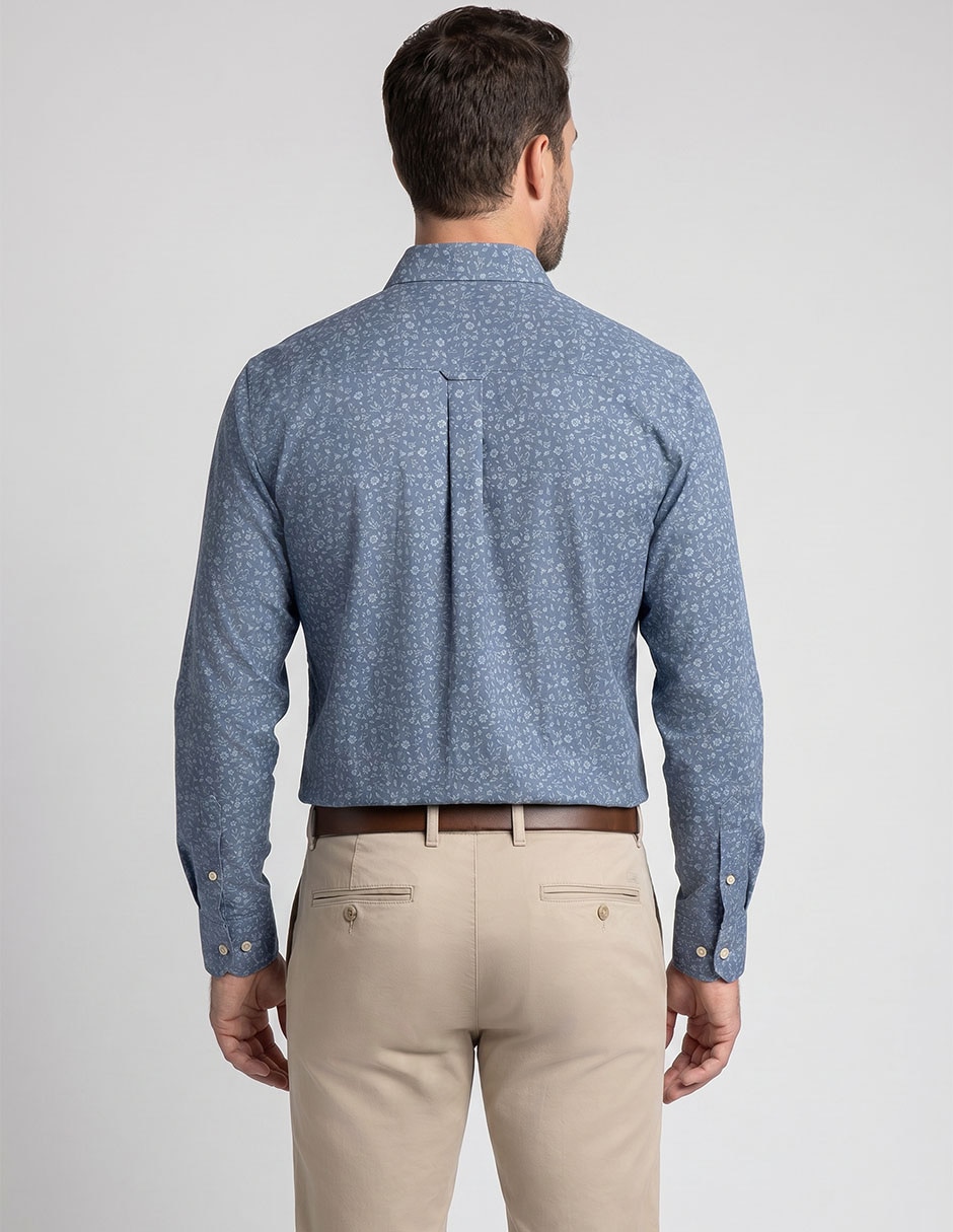 Camisa casual manga larga para hombre 3