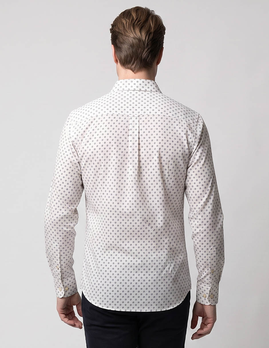 Camisa casual de algodón manga larga para hombre 2