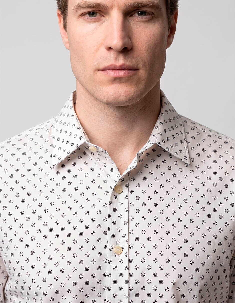 Camisa casual de algodón manga larga para hombre 3