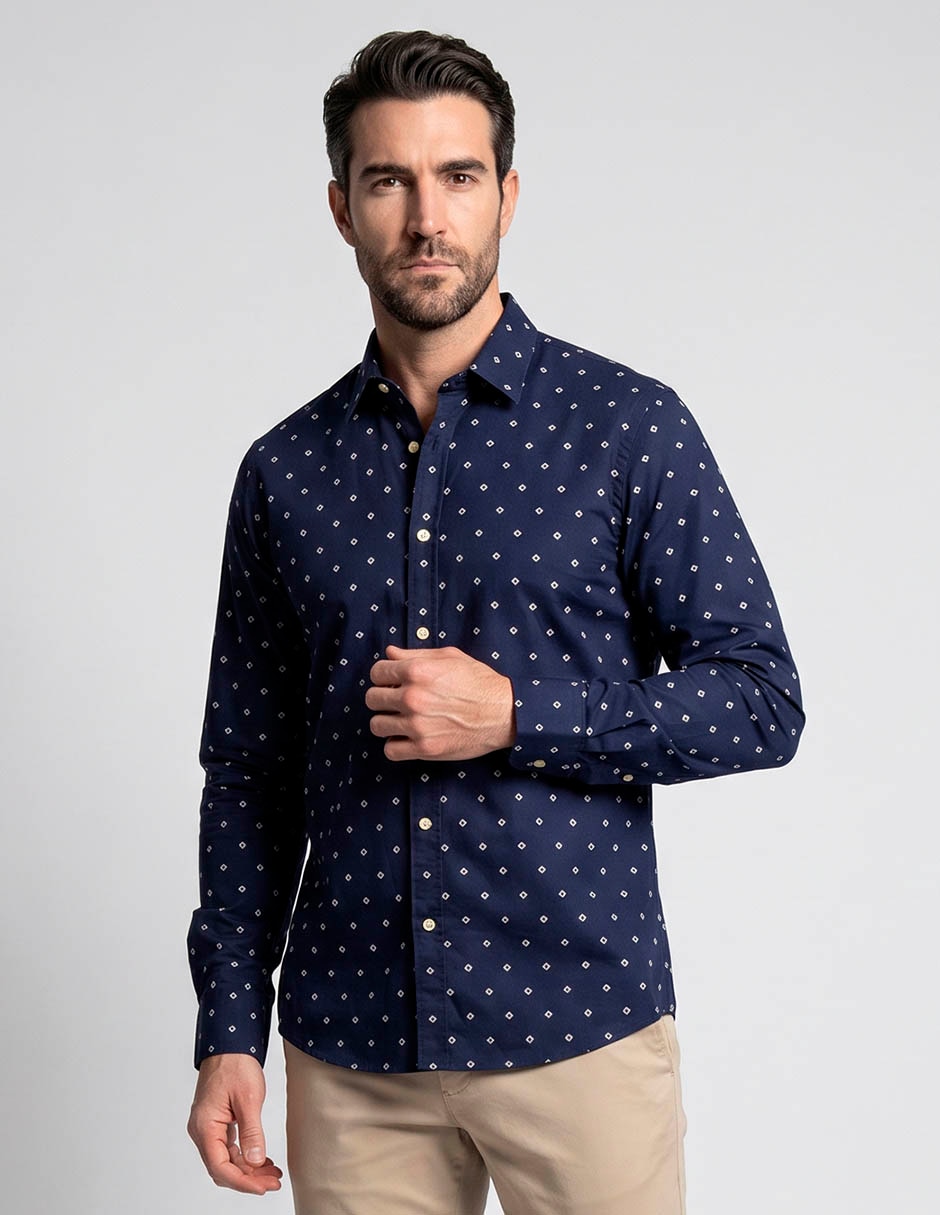 Camisa casual manga larga para hombre Camisa casual manga larga para hombre