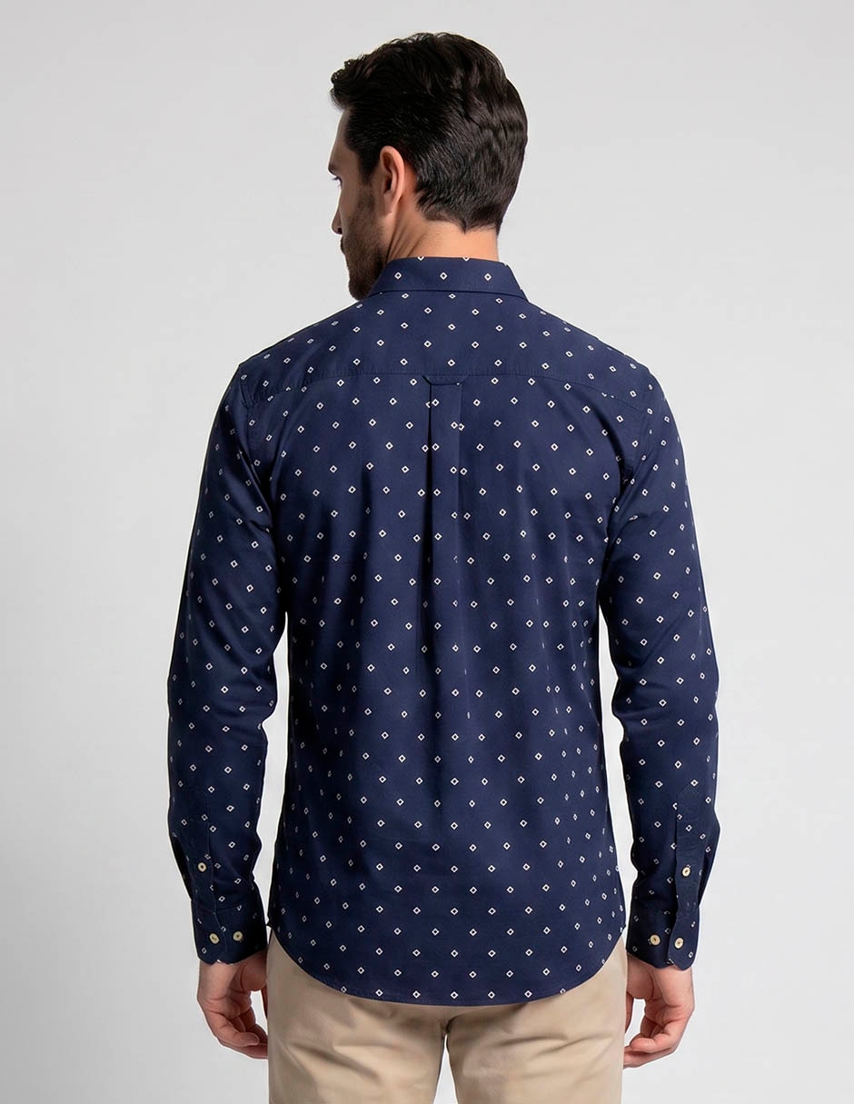 Camisa casual manga larga para hombre 2