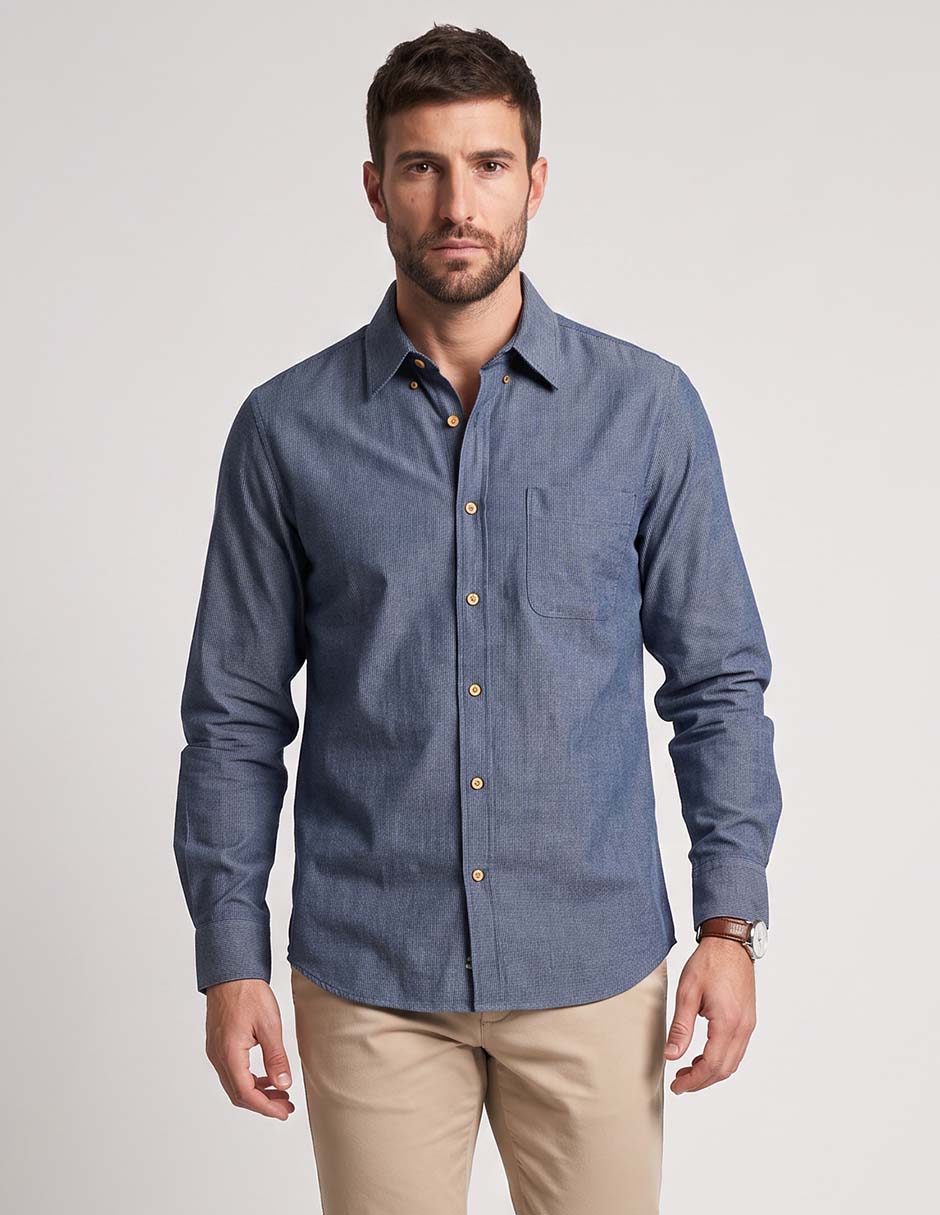 Camisa casual manga larga para hombre Camisa casual manga larga para hombre