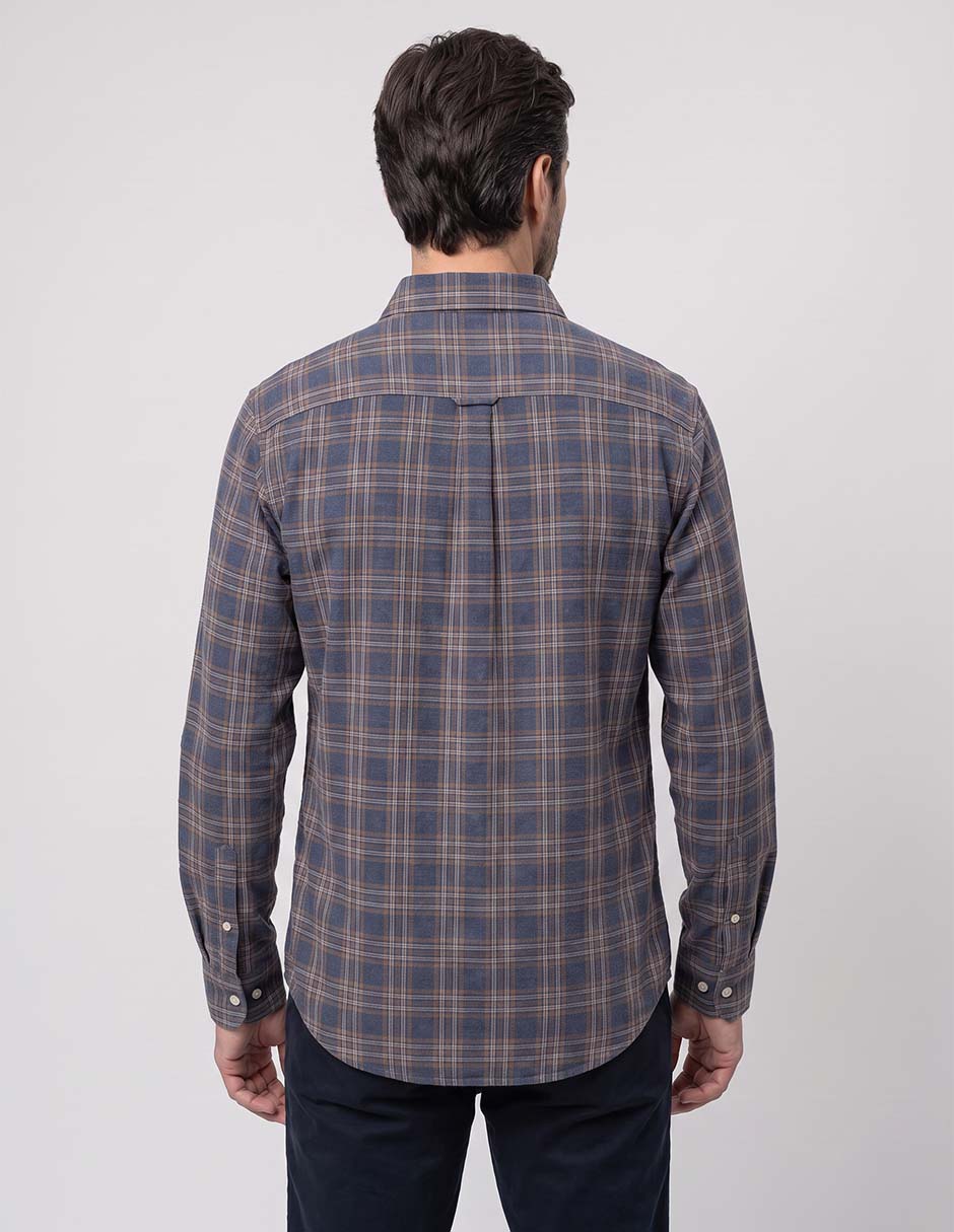 Camisa casual manga larga para hombre 2