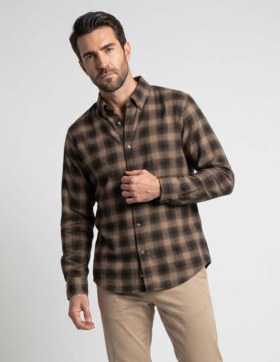 Camisa casual manga larga para hombre Camisa casual manga larga para hombre