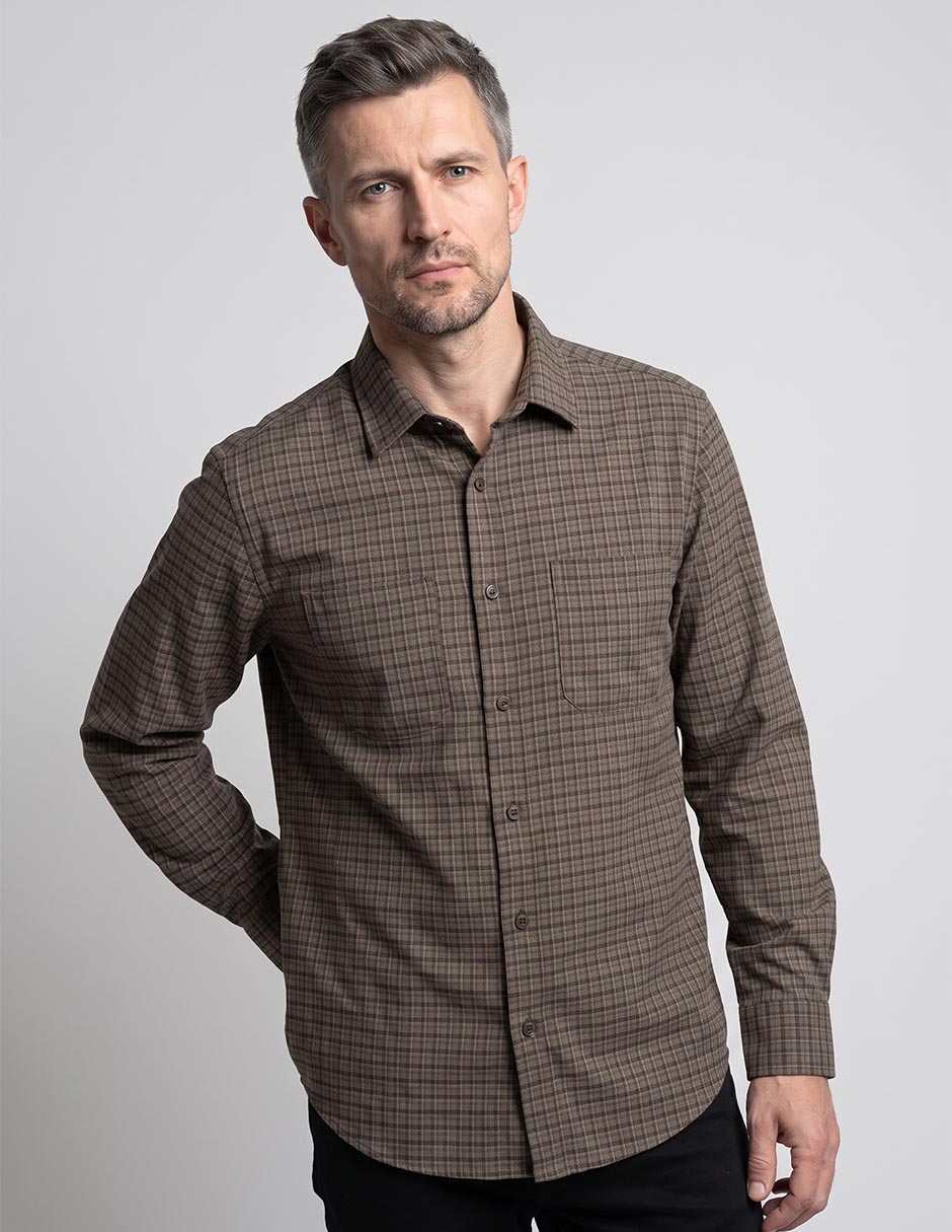 Camisa casual manga larga para hombre Camisa casual manga larga para hombre