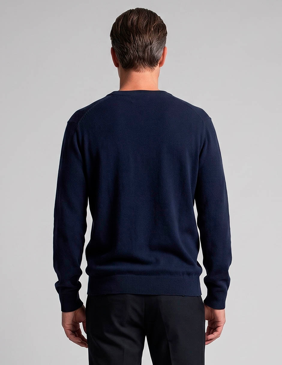 Suéter cuello v para hombre 3