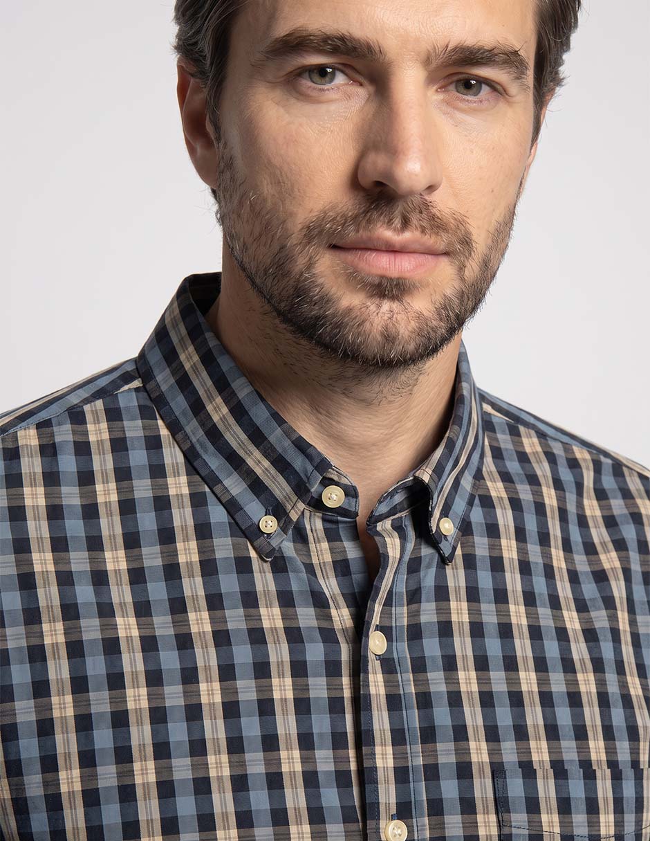 Camisa casual manga larga para hombre 3