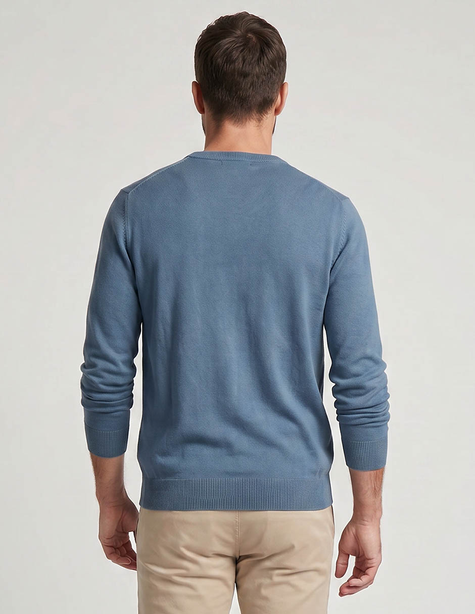 Suéter cuello v para hombre 3