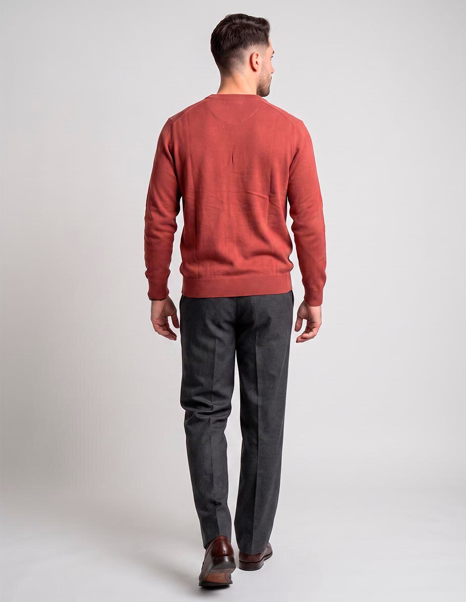 Suéter cuello v para hombre 2