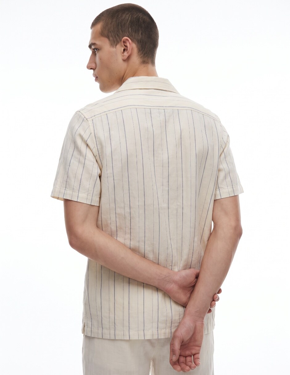 Camisa casual de algodón para hombre para hombre 2