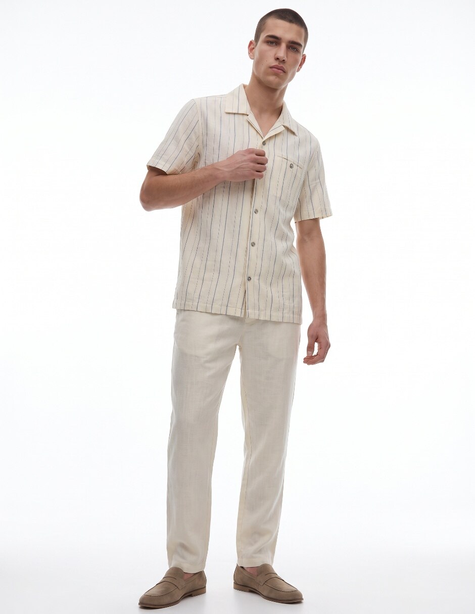 Camisa casual de algodón para hombre para hombre 3