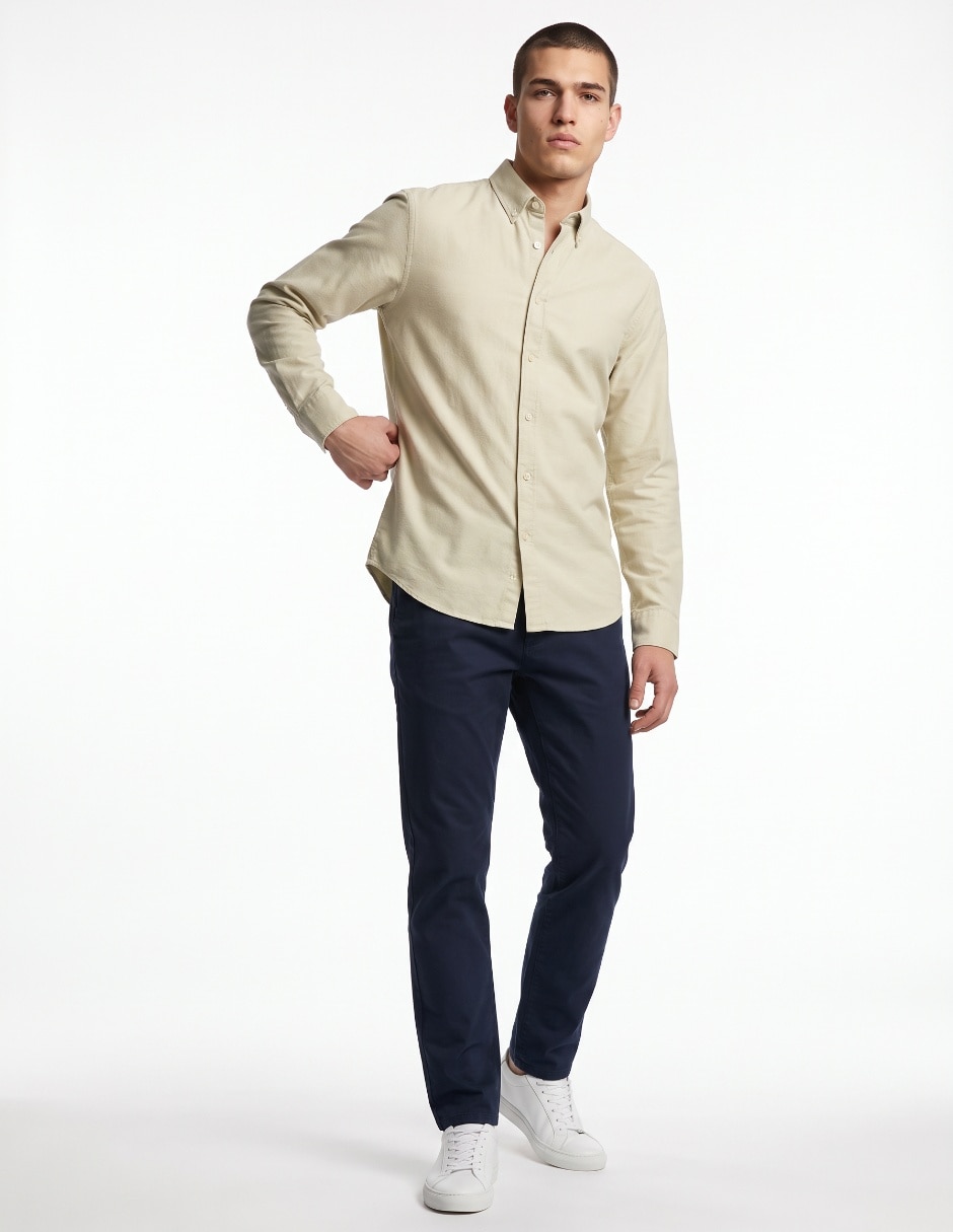 Camisa casual manga larga para hombre Camisa casual manga larga para hombre
