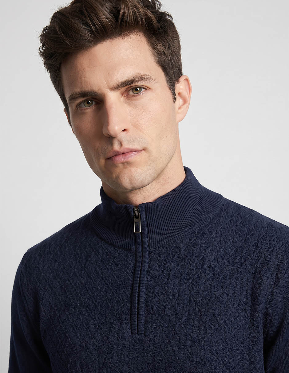Suéter cuello alto para hombre 3