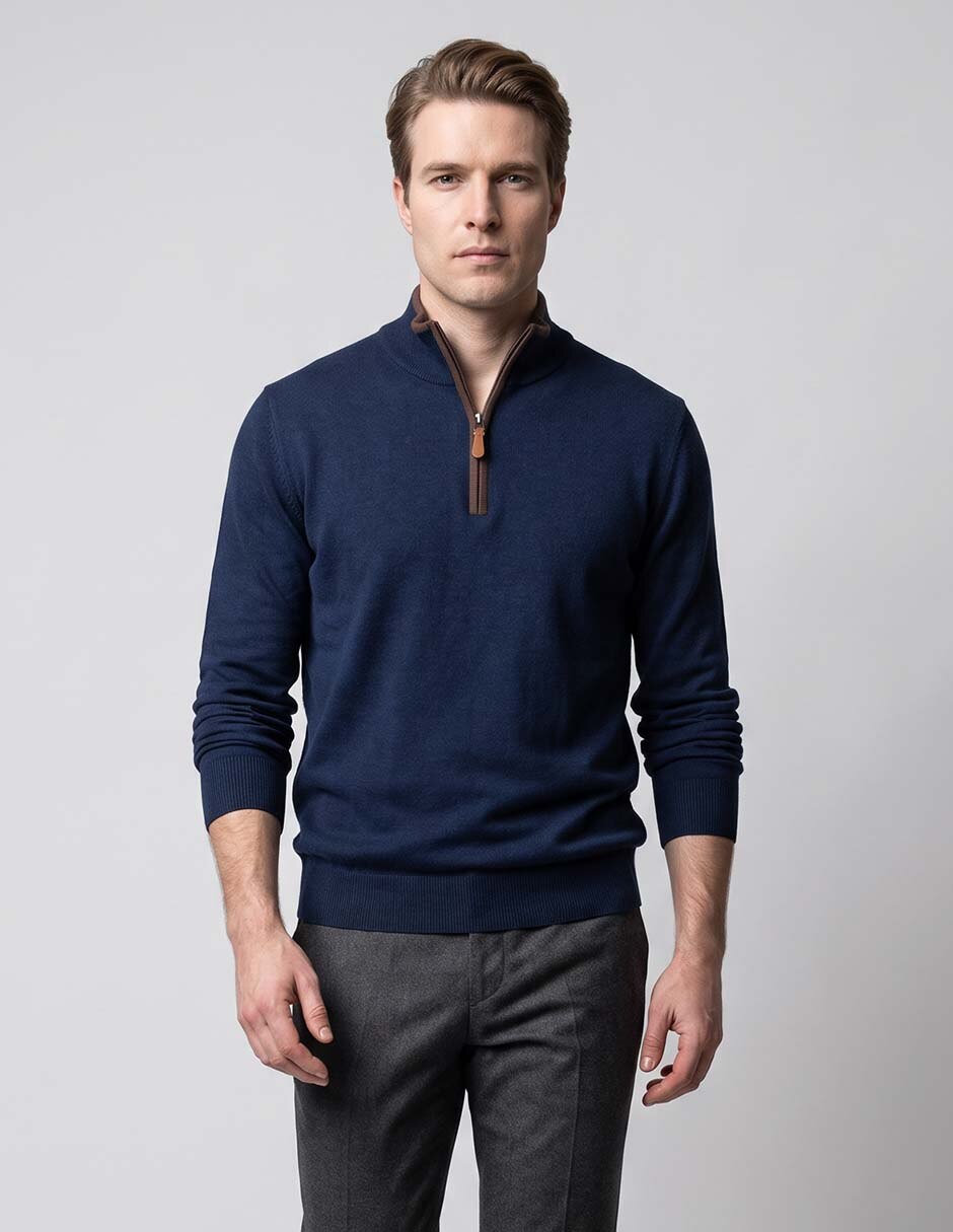 Suéter cuello alto para hombre Suéter cuello alto para hombre