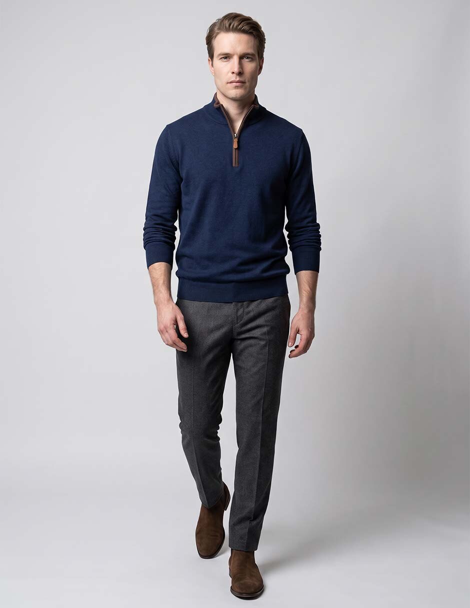 Suéter cuello alto para hombre 3