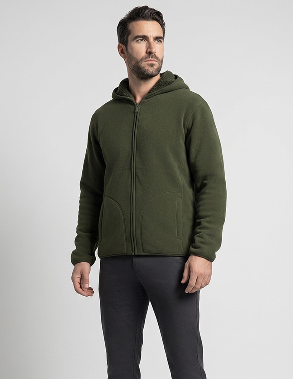 Chamarra acolchada con capucha para hombre Chamarra acolchada con capucha para hombre