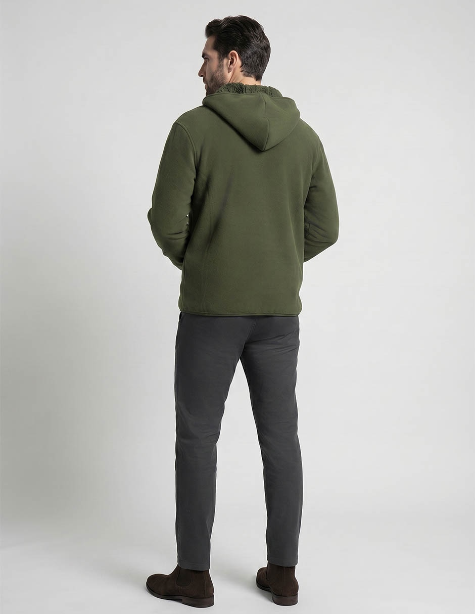 Chamarra acolchada con capucha para hombre 3